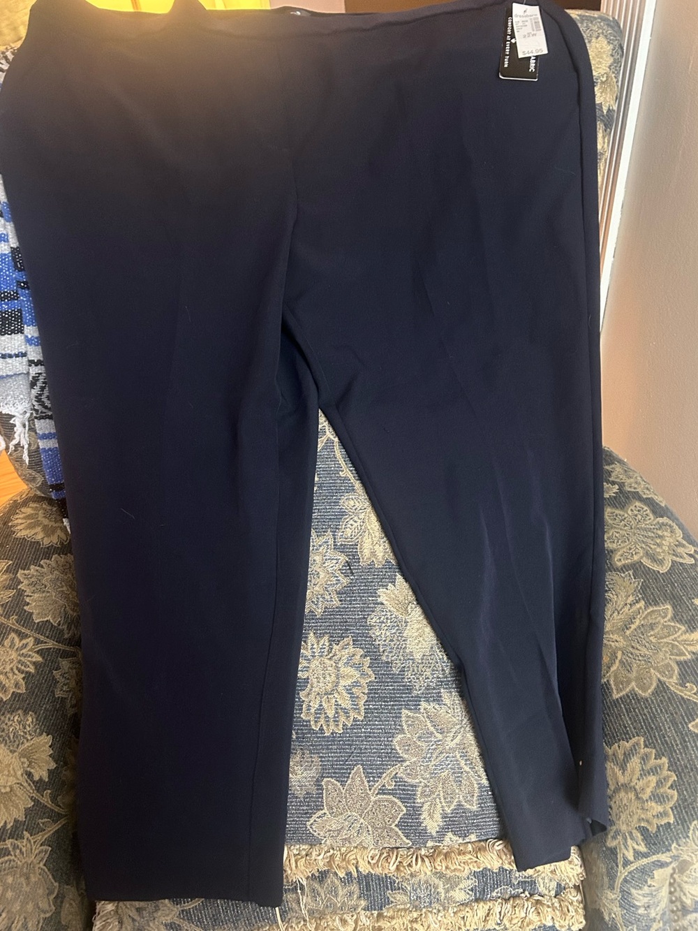 Dressbarn Roz & Ali 22w navy blue dress pants NWT